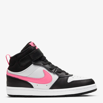Детские высокие кеды для девочки Nike Court Borough Mid 2 CD7783-005 30 Черный/Белый (194953181388)