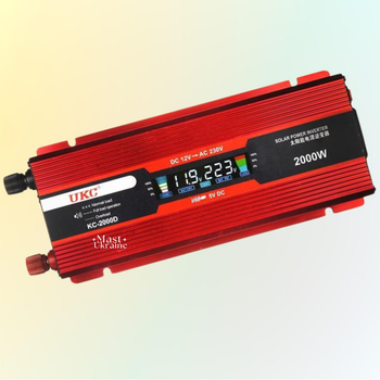 Преобразователь напряжения UKC 2000W 12V-220V с защитой от короткого замыкания KC-2000