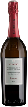 Вино ігристе Merotto Bareta Valdobbiadene Prosecco Superiore біле брют 0.75 л 11.5% (8050538230006)