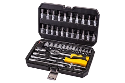 Набор инструментов Mastertool 1/4" 46 ед для ремонта и сборки с трещоткой и битами для работы (IT-DR_11N)