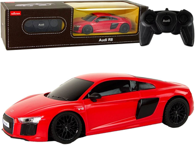 Машинка на радіокеруванні LEAN Toys Audi R8 Rastar 1:24 Червоний (5905515356572)