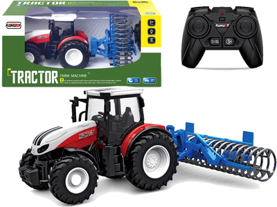 Traktor zdalnie sterowany LEAN Toys z wał rolniczy 1:24 (5905214976101)