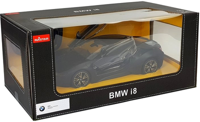 Samochód zdalnie sterowany Rastar BMW i8 1:14 Czarny (5904204751803)