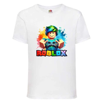 Футболка детская Роблокс (Roblox-011-1) белая 116 см