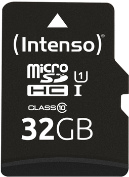 Карта пам'яті Intenso microSDHC UHS-I Premium Class 10 32GB + SD адаптер (3423480)