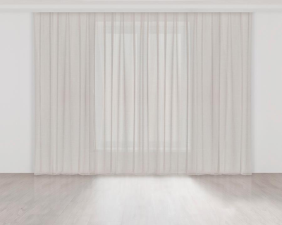 Комплект тюлей Бамбук Софт Lux Portiery 150х250 см - 2 шт Молочный (TB9871)