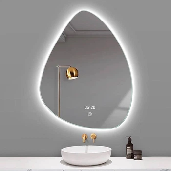 Дзеркало DUSEL LED DE-M1014 60смх80см сенсорне включення + підігрів + годинник / температура