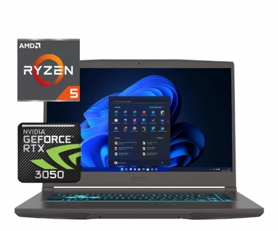 Ноутбук (2024) игровой MSI Thin 15 R5-7535HS/ 16GB / 1TB/ RTX3050 / 15.6" 144Hz