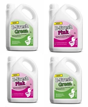 Набір рідини для біотуалета, B-Fresh Green + B-Fresh Pink ,THETFORD, 4л+4 л.