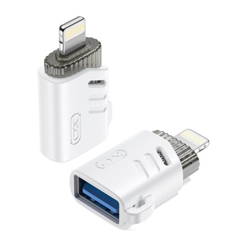 Переходник XO NB256A USB-A female to Lightning adapter White