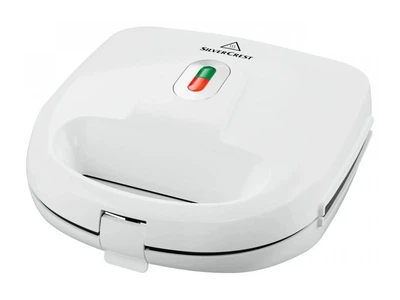 Вафельниця SilverCrest SWEW 750 D2, 3 в 1, 750 Вт, з 3 змінними пластинами для бельгійських вафель, пончиків та печива, антипригарне покриття, індикатор нагріву