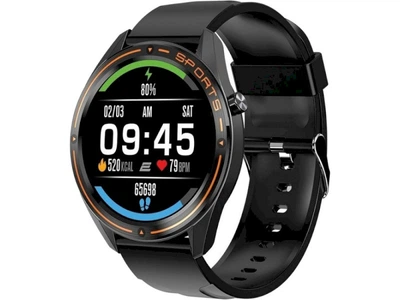 Смарт-годинник 2E MOTION GT 46mm Black-Orange (2e-CWW20BKOR)
