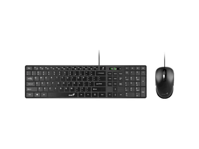 Комплект (клавіатура + міша) Genius C-126 SlimStar USB Black (31330007407)