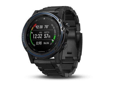 Комп'ютер для дайвінгу Garmin Descent Mk1 Dive Computer, Gray Sapphire with DLC Titanium Band (010-01760-01/010-01760-11)