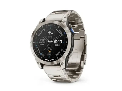 Смарт-годинник Garmin D2 Mach 1 Aviator Smartwatch with Vented Titanium Bracelet (010-02582-50/51)