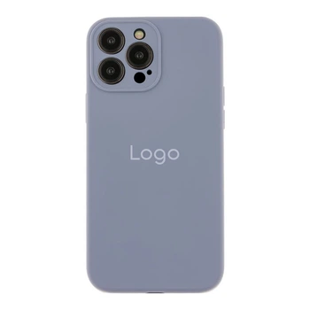 Чохол Silicone Case Full Size with Frame для iPhone 13 Pro Колір 28.Lavender Grey