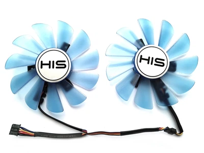 Вентилятор кулер FirstD для видеокарты HIS RX 470 570 580 FDC10U12S9-C (FDC10H12S9-C CF9010H12S) комплект 2 шт (№178.005)