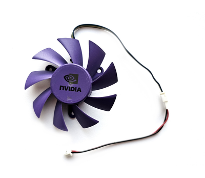 Вентилятор PowerLogic для видеокарты MSI HIS Colorful 75 мм 2-pin PLA08015S12HH (GA82S2H T128015SU) (№67)