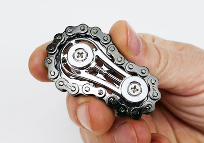 Антистресс Металлический Bike Chain Spinner Фиджет Игрушка, Крутилка (01153)