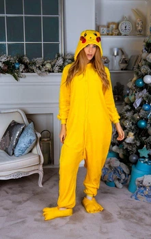 Піжама жіноча кігурумі Kigurumi Пікачу M жовта