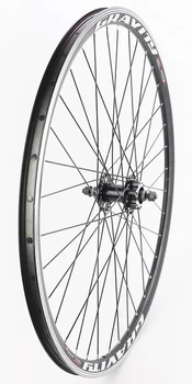 Колесо велосипедное переднее 29-28" обод двойной Gravity, Shunfeng SF-HB25F Disk, 14Gх36Н
