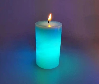 Восковая свеча Mood Magic с настоящим пламенем и LED подсветкой 1435-2/AND