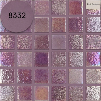 Мозаика АкваМо розовая,перламутровая Pink Surface 31.7х31.7 стеклянная для ванны, душевой,бассейна за 1 ШТ