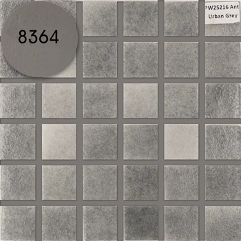 Мозаика АкваМо серая,нескользящая PW25216 Anti Urban Grey 31.7х31.7 стеклянная для ванны, душевой,бассейна за