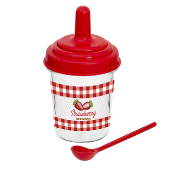 Банка Herevin Jam Strawberry с ложкой 320 мл (131510-002)