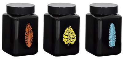 Банка Herevin Colours Leaf квадратная 1.5 л (147015-139)