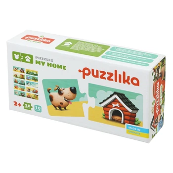 Пазлы картонные детские Puzzlika "Мій Дім" 20 деталей 13074