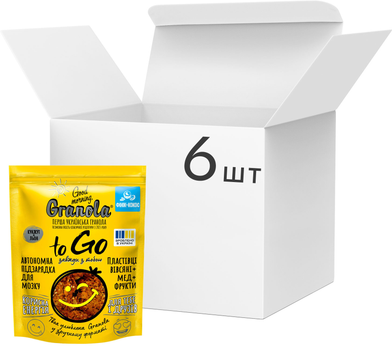 Упаковка гранолы Good morning Granola to Go Финик + Кокос 6 шт х 140 г (64820192180117)