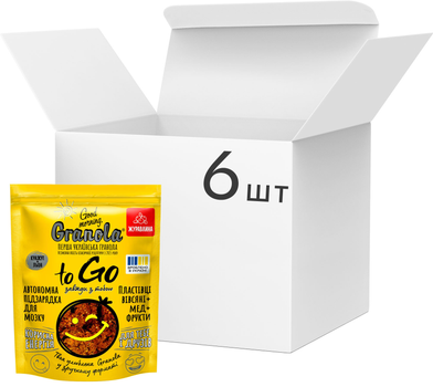 Упаковка гранолы Good morning Granola to Go c клюквой 6 шт х 140 г (64820192180100)