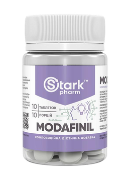Модафініл Stark Pharm Modafinil 100 мг - 10 таблеток (4829888004001)