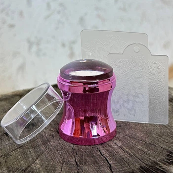 Штамп для стемпинга силиконовый круглый YRE Pink