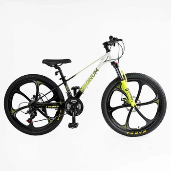 Велосипед Спортивный 24 дюймов Corso MAGNUM MN-637 оборудование Shimano магниевая рама 11 дюймов 21 скорость. Multicolor (163804)