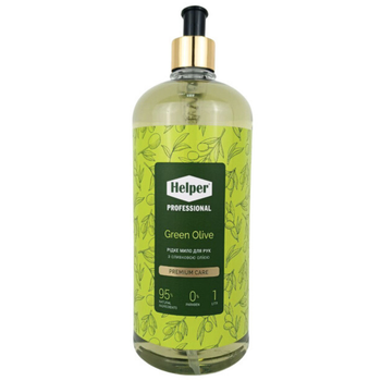 Рідке мило Преміум Helper Green Olive 1000 мл