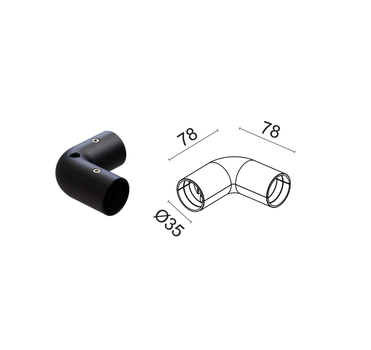 З'єднувач L-подібний Viokef FREEDOM Connector L 02/0904