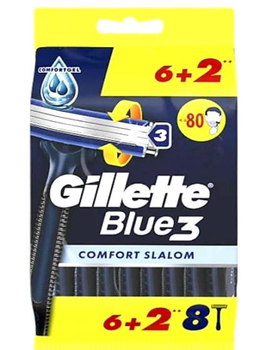 Бритви одноразовi Gillette Blue 3 Comfort Slalom 6+2 шт