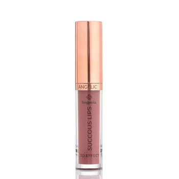 Помада жидкая для губ Bogenia Succous Lips Angelic 3D effect BG711 - №02 (Satisfaction), 5.2 мл