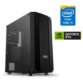 Игровой ПК Vinga Legend Tower / Intel Core i5-7500 (4 ядра по 3.4 - 3.8 GHz) / 16 GB DDR4 / 240 GB SSD / nVidia GeForce RTX 2070, 8 GB GDDR6, 256-bit / 650W б/у