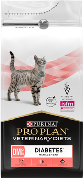 Sucha karma dietetyczna Purina Pro Plan DM ST/OX Diabetes Management dla dorosłych kotów, regulująca wchłanianie glukozy (cukrzyca) 1.5 kg (7613035159822)