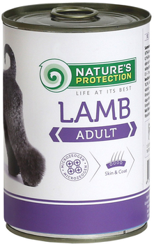 Вологий корм для собак Nature's Protection Adult Lamb з ягнятим 400 г (KIK24628) (4771317246288)