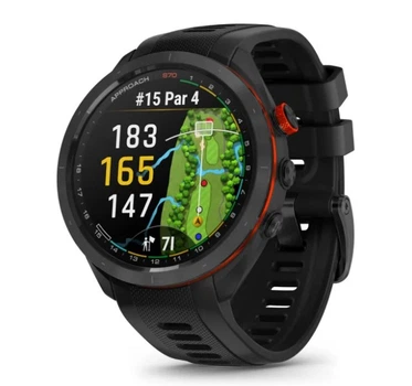 Смарт-годинник GARMIN Approach S70 47mm B. Ceramic Bezel w. Black S. Band (010-02746-02/12)