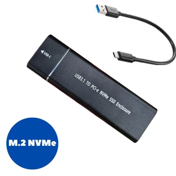 Корпус для SSD M.2 NVMe 10 Гбіт/с, USB 3.1 Type-C, зовнішній карман для жорсткого диска 670479