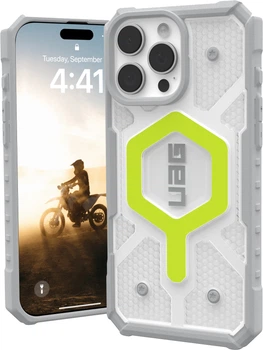 Etui plecki Urban Armor Gear Pathfinder Clear Magsafe do Apple iPhone 16 Pro Active Neon (114464118181)