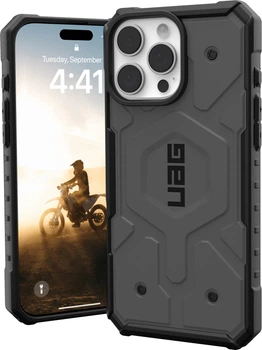 Etui plecki Urban Armor Gear Pathfinder Magsafe do Apple iPhone 16 Pro Silver (114468113333)