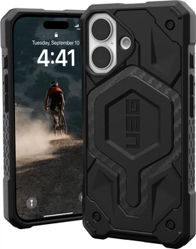 Чохол Urban Armor Gear Monarch для Apple iPhone 16 Carbon Fiber (114462114242)