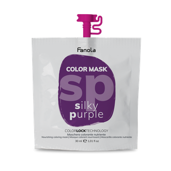Маска тонуюча Fanola Color Mask Silky Purple для живлення та зволоження Шовковий Фіолет 30 мл