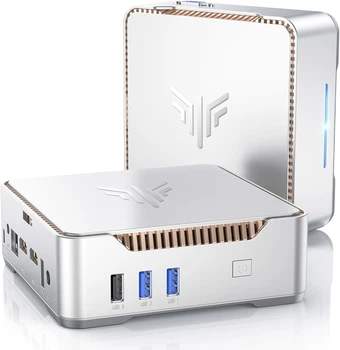 Мини ПК NiPoGi GK3PLUS / Intel N97 / RAM 8GB / SSD 256GB / 2 x HDMI / LAN / Wi-Fi 5 / Bluetooth 4.2 / Windows 11 / Silver